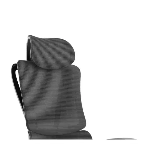 Siège ERGOSTAR ULTRA synchrone têtière accotoirs soutien lombaire noir résille photo du produit
