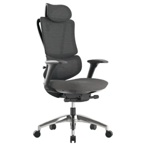 Siège GOST synchrone tétiere accot soutien lombaire noir résille photo du produit