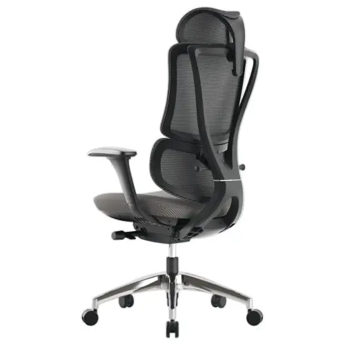 Siège GOST synchrone tétiere accot soutien lombaire noir résille photo du produit