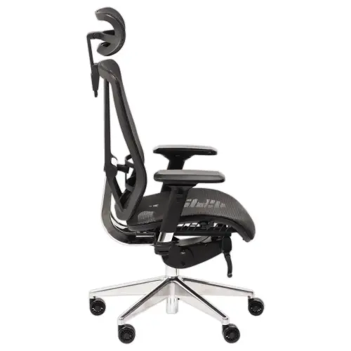 Siège synchrone VASEA tétiere accot soutien lombaire noir résille photo du produit