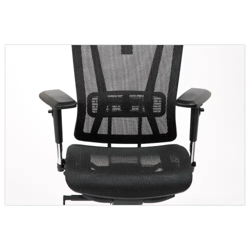 Siège synchrone VASEA tétiere accot soutien lombaire noir résille photo du produit