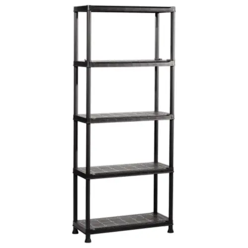 Etag&egrave;re &ndash; L 75 cm &ndash; 5 rayonnages &ndash; Noir photo du produit