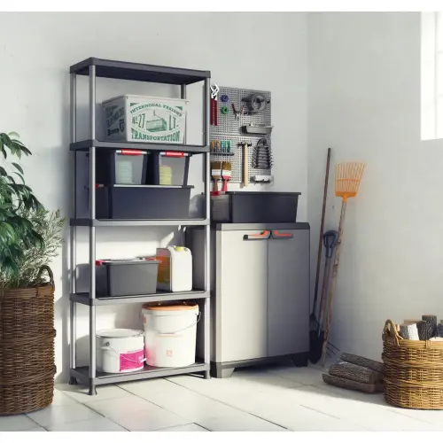 Etag&egrave;re &ndash; L 75 cm &ndash; 5 rayonnages &ndash; Noir photo du produit