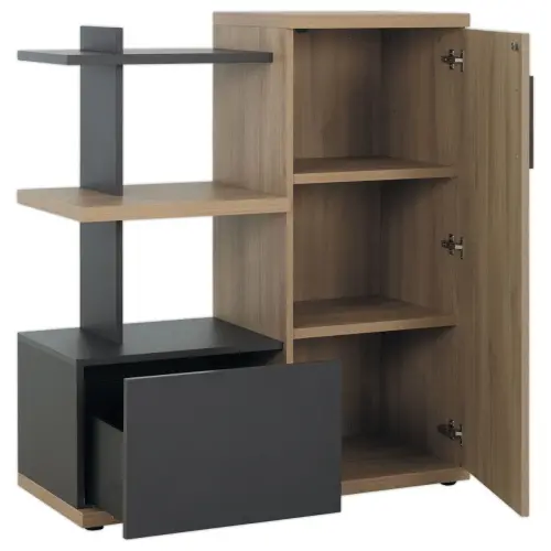 Meuble de rangement compact chêne du bocage monté photo du produit