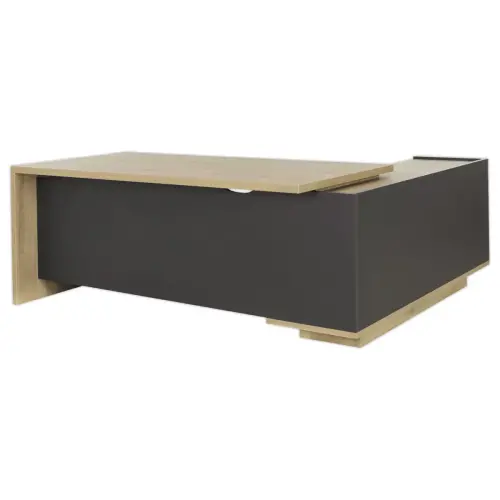 Bureau BARI Retour gauche 180 cm chênedu bocage monté photo du produit