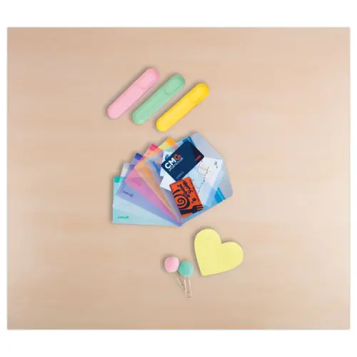 6 Pochettes &agrave; scratch en polypropyl&egrave;ne recycl&eacute; photo du produit