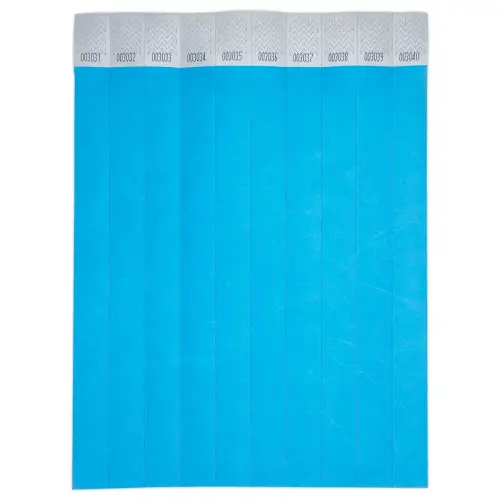 500 Bracelets Tyvek - Bleu - AVERY photo du produit
