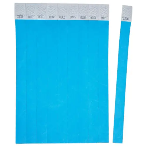 500 Bracelets Tyvek - Bleu - AVERY photo du produit
