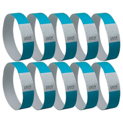500 Bracelets Tyvek - Bleu - AVERY photo du produit
