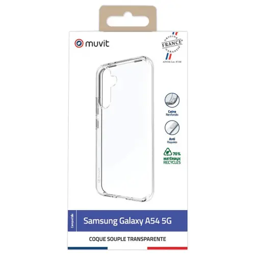 Coque souple transparente pour SamsungGalaxy A54 5G photo du produit