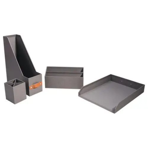 Ensemble de 4 pi&egrave;ces en papier & carton recycl&eacute;s - SIGN photo du produit