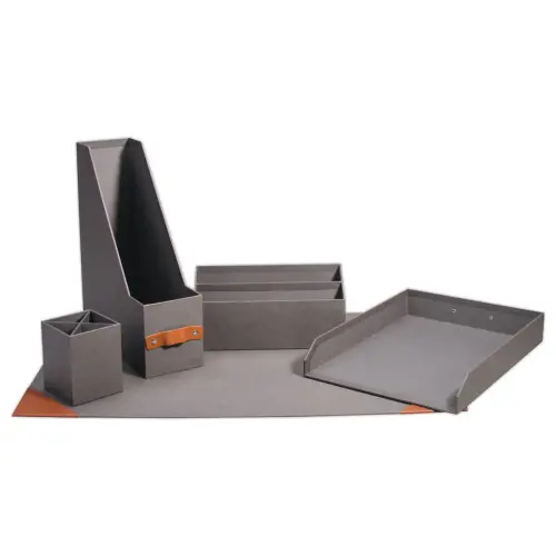 Ensemble de 4 pi&egrave;ces en papier & carton recycl&eacute;s - SIGN photo du produit