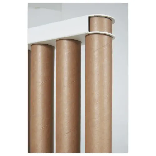 Cloison CLAUSTRA 100 cm structure et socles blanc montée photo du produit