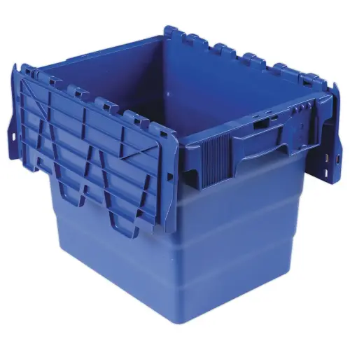 Bac navette gerbable 27 litres bleu photo du produit