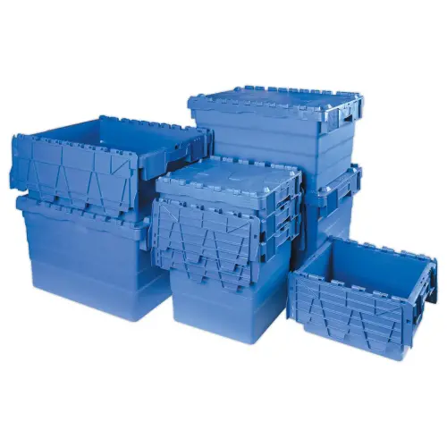 Bac navette gerbable 27 litres bleu photo du produit