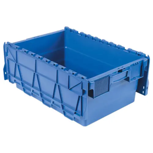 Bac navette gerbable 44 litres bleu photo du produit