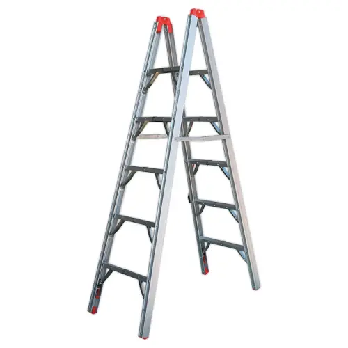 Escabeau 5 marches pliable extra plat photo du produit