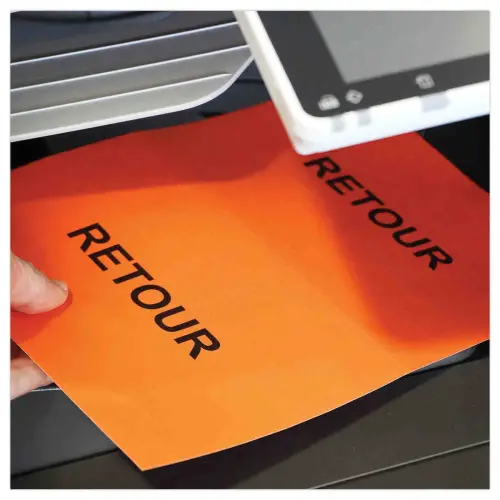 50 Planches étiquettes L210xH148mm, 100 étiq/ boîte, rouge photo du produit