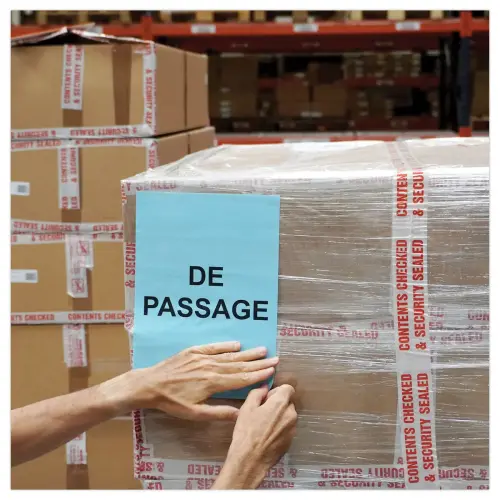 50 Planches étiquettes L210xH297mm, 50 étiq/ boîte, bleu photo du produit