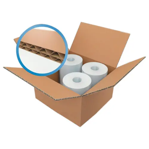 Rouleau de carton ondulé 1 m x 80 m photo du produit