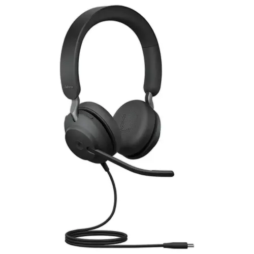 Casque téléphonique filaire Evolve2 SE40 Duo MS  USB-C JABRA photo du produit