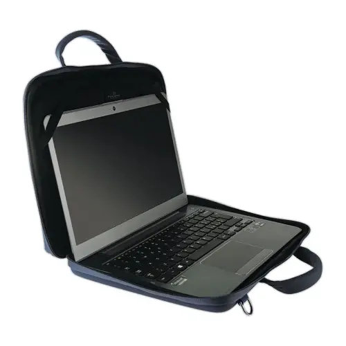 Sacoche PC Portable coque rigide DARK 13/14" bleu photo du produit