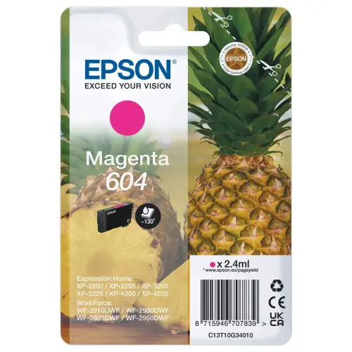 Cartouche Jet d'encre Epson 604 Magenta photo du produit