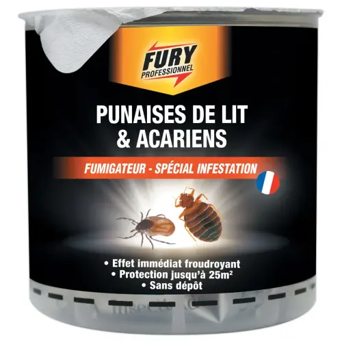 Fumigateur sp&eacute;cial punaises de lit et acariens 25m2 Fury photo du produit