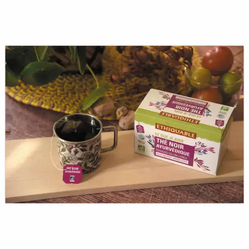 20 Sachets de thé noir ayurvédique ceylanBIO - ETHIQUABLE photo du produit
