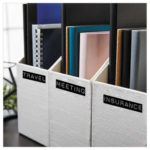 3 Rubans de marquage 3D Dymo 9 mm x 3 m Noir brillant photo du produit