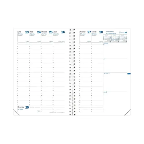 Agenda semainier QuoVadis Ministre S Bloom - 16x24cm - Corail photo du produit