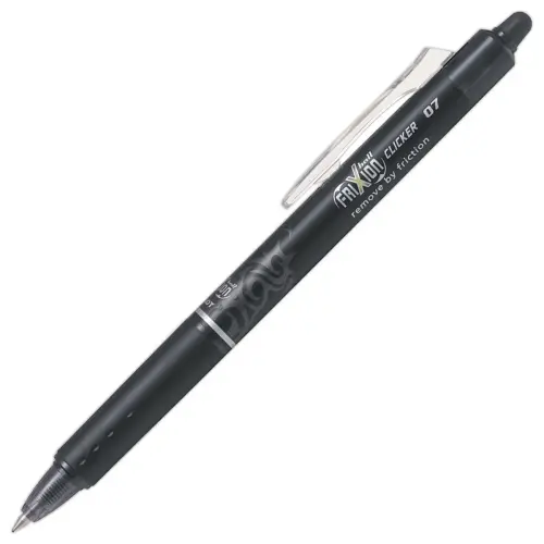 24 stylos bille gel rétractable FRIXION CLICKER - Noir - PILOT photo du produit