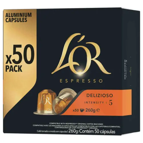 150 capsules de café L'OR Espresso Delizioso photo du produit