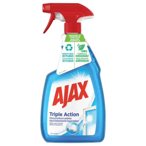 10 Nettoyants vitres et surfaces -triple action - spray 750 ml - AJAX photo du produit
