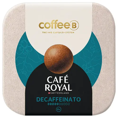 Bo&icirc;te de 9 boules Coffee B - CAFE ROYAL -Decaffeineto photo du produit