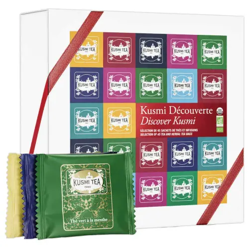 Kusmi Découverte bio - Coffret 45 sachets enveloppés - 9 parfums phare photo du produit