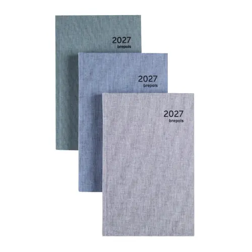 Agenda journalier Brepols Ecoday - 1j/page - 13,3x20,8 cm - bleu photo du produit