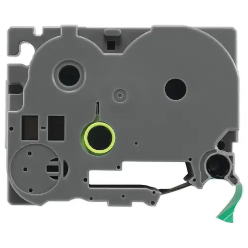 Ruban comp Brother TZE 751 24mm - noir/vert photo du produit