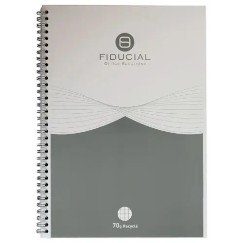 Cahier spirale FIDUCIAL 70g A4 21x29.7cm 100 pages recyclé photo du produit