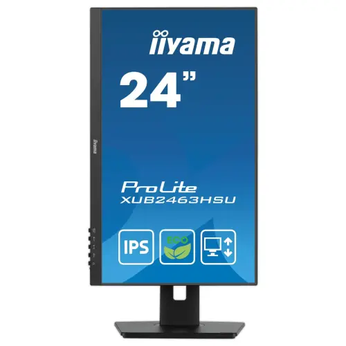 Moniteur IIYAMA 24" Green avec pied ergonomique réglable en hauteur photo du produit