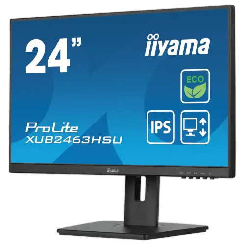 Moniteur IIYAMA 24" Green avec pied ergonomique réglable en hauteur photo du produit