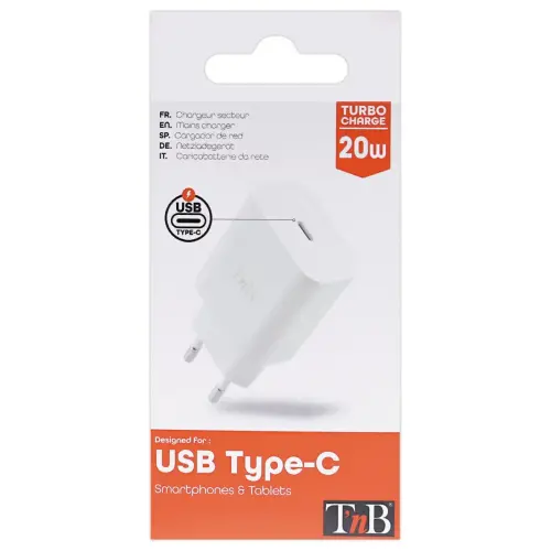 Chargeur secteur 1 USB-C PD 20W photo du produit