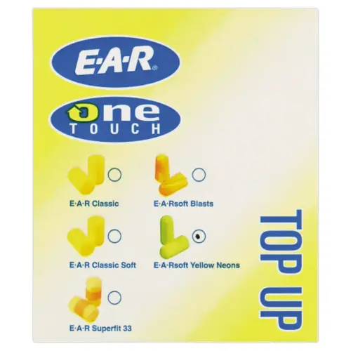 Bouchons d'oreille E-A-RSOFT - 250 paires - Att&eacute;nuation 34 dB - Jaune - 3M photo du produit