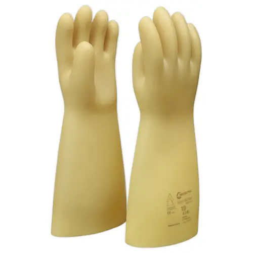 Paire Gants isolants d'&eacute;lectricien GLE36-0 - Classe 0 (1 000 VAC) - Taille 6 - SIBILLE photo du produit
