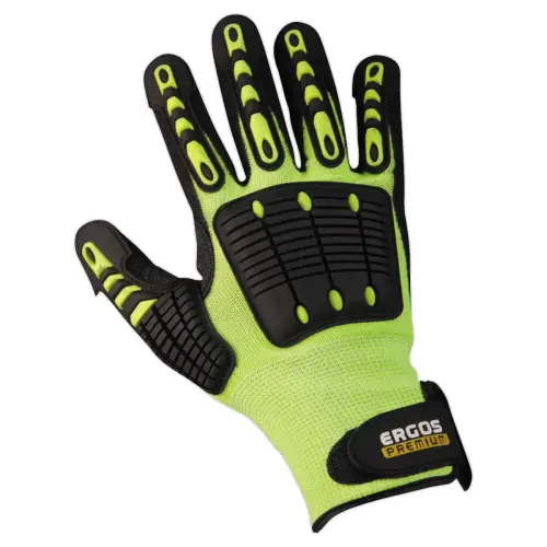 12 Paires de Gants de protection anti-impacts Ergos 398300 - Taille 8 - RG photo du produit