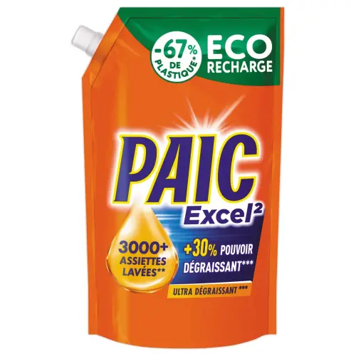 Eco recharge Paic excel2 ultra-dégraissant 900ml photo du produit