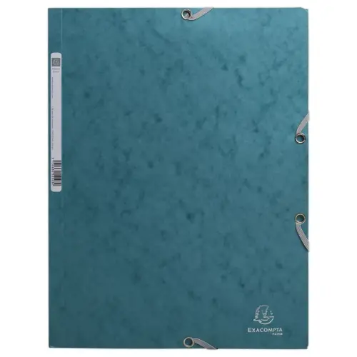 Chemise élastiques 3 rabats Skandi - bleu pacifique - EXACOMPTA photo du produit