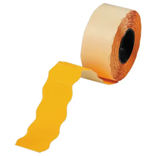 6 Rouleaux de 1000 étiquettes oranges 26x16 mm pour pince 146493 photo du produit