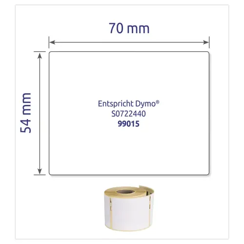 Rouleau d'étiquettes 54x70mm pour DYMOLabelWriter 450 photo du produit