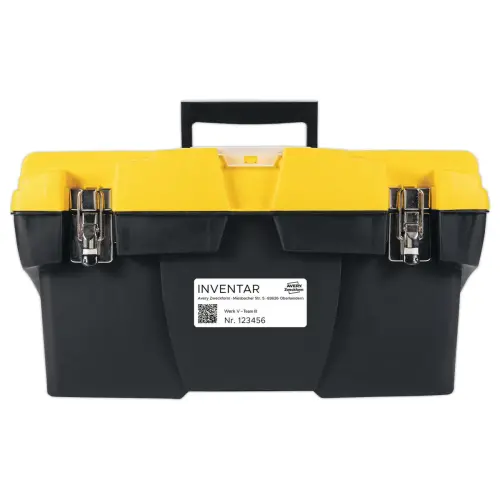 Rouleau de 450 étiquettes polypropylène ultra-résistantes LW 19x64 mm photo du produit